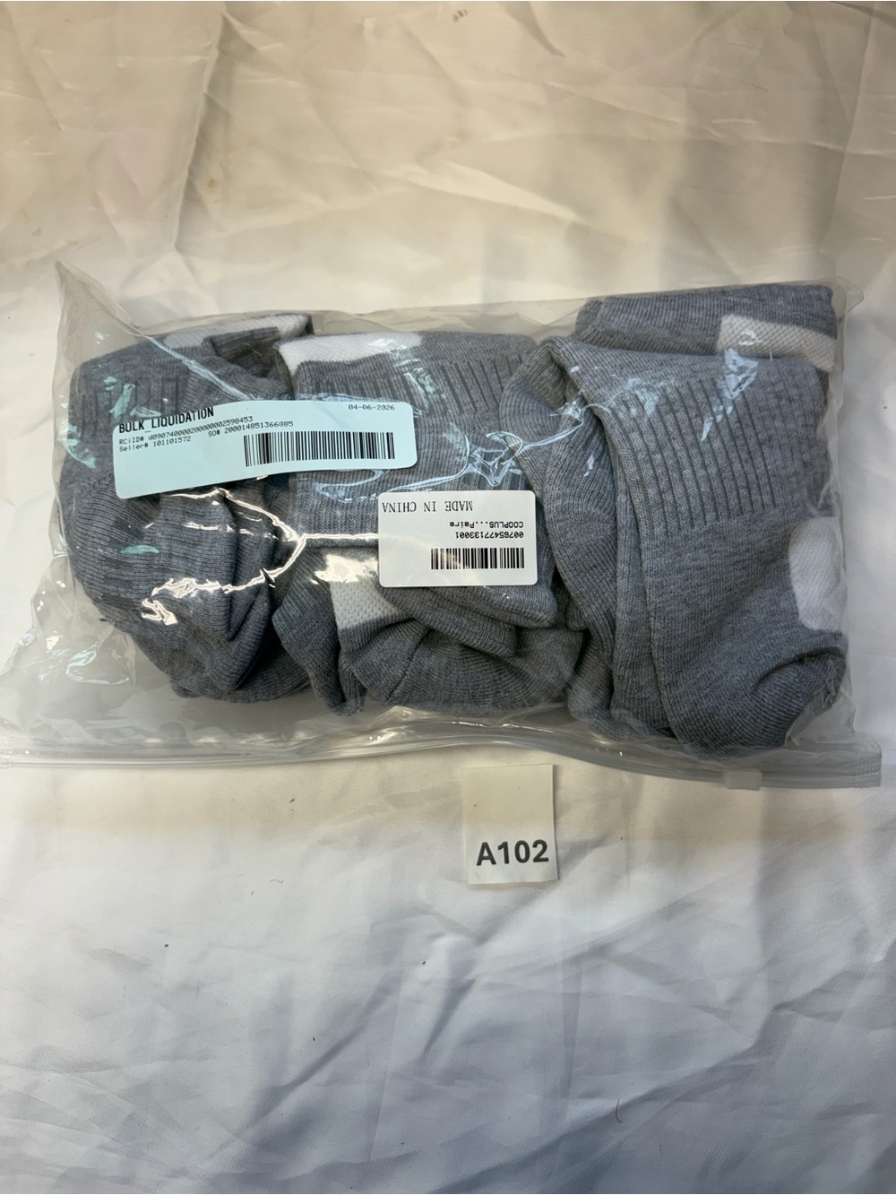 Men's Gray Crew Socks - Pack